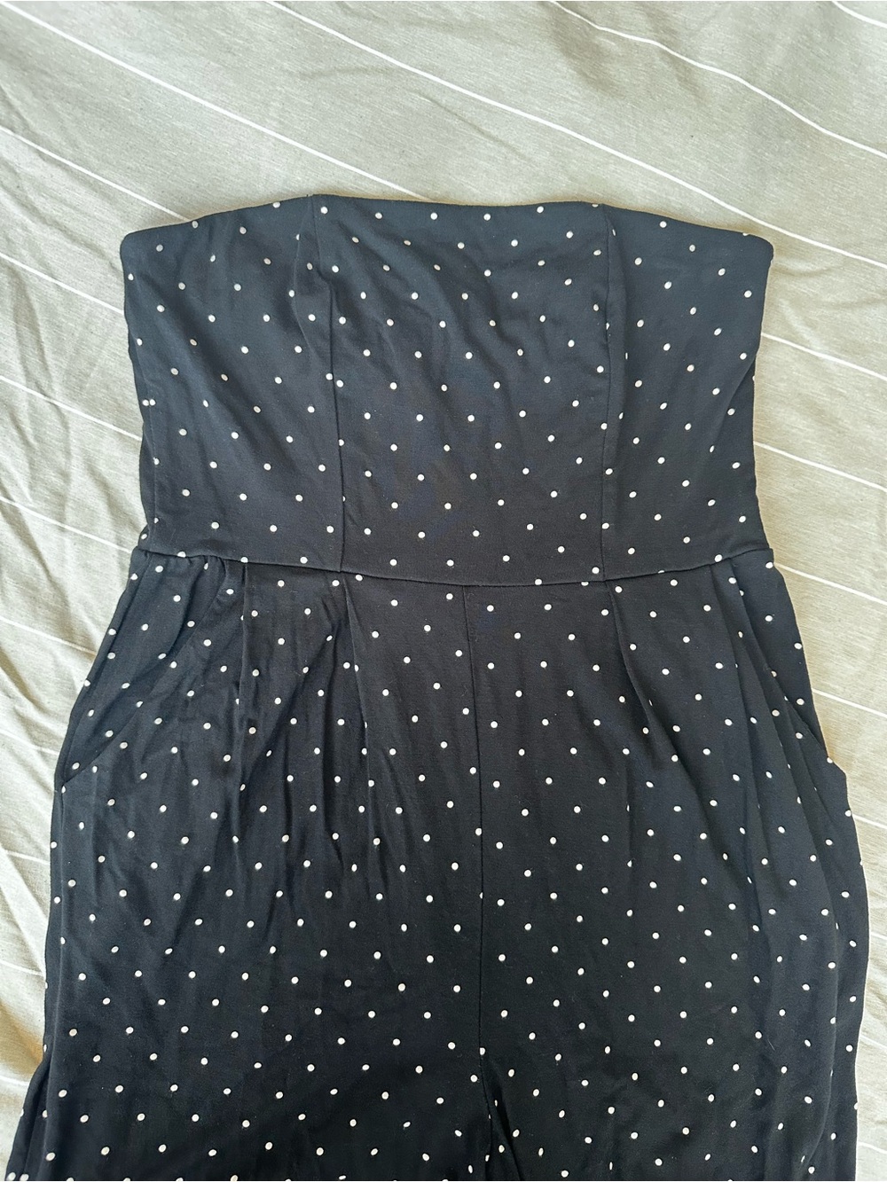 FE Strapless Black Polka Dot Jumper